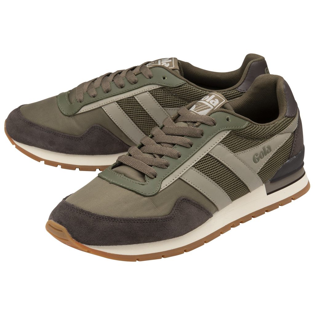 Gola Classics Atlanta Sneakers Hnědožlutý Tmavě Hnědé CZ | LXHU-52368