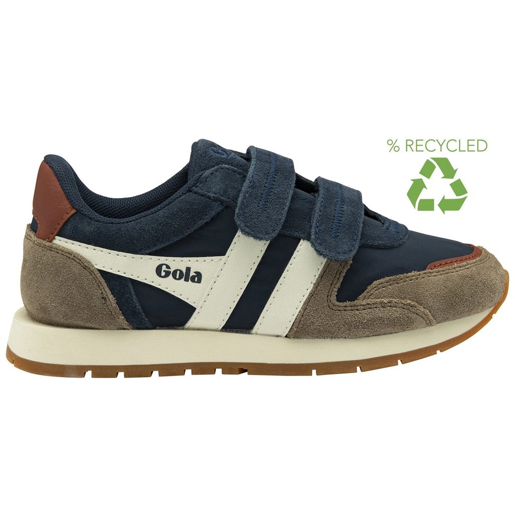 Gola Classics Austin Strap Sneakers Tmavě Blankyt Bílé CZ | QKRD-58349