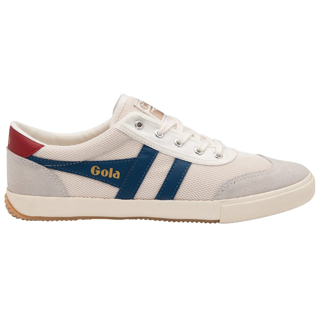 Gola Classics Badminton Mesh Plimsoll Sneakers Bílé Blankyt Tmavě Červené CZ | HSXK-32561
