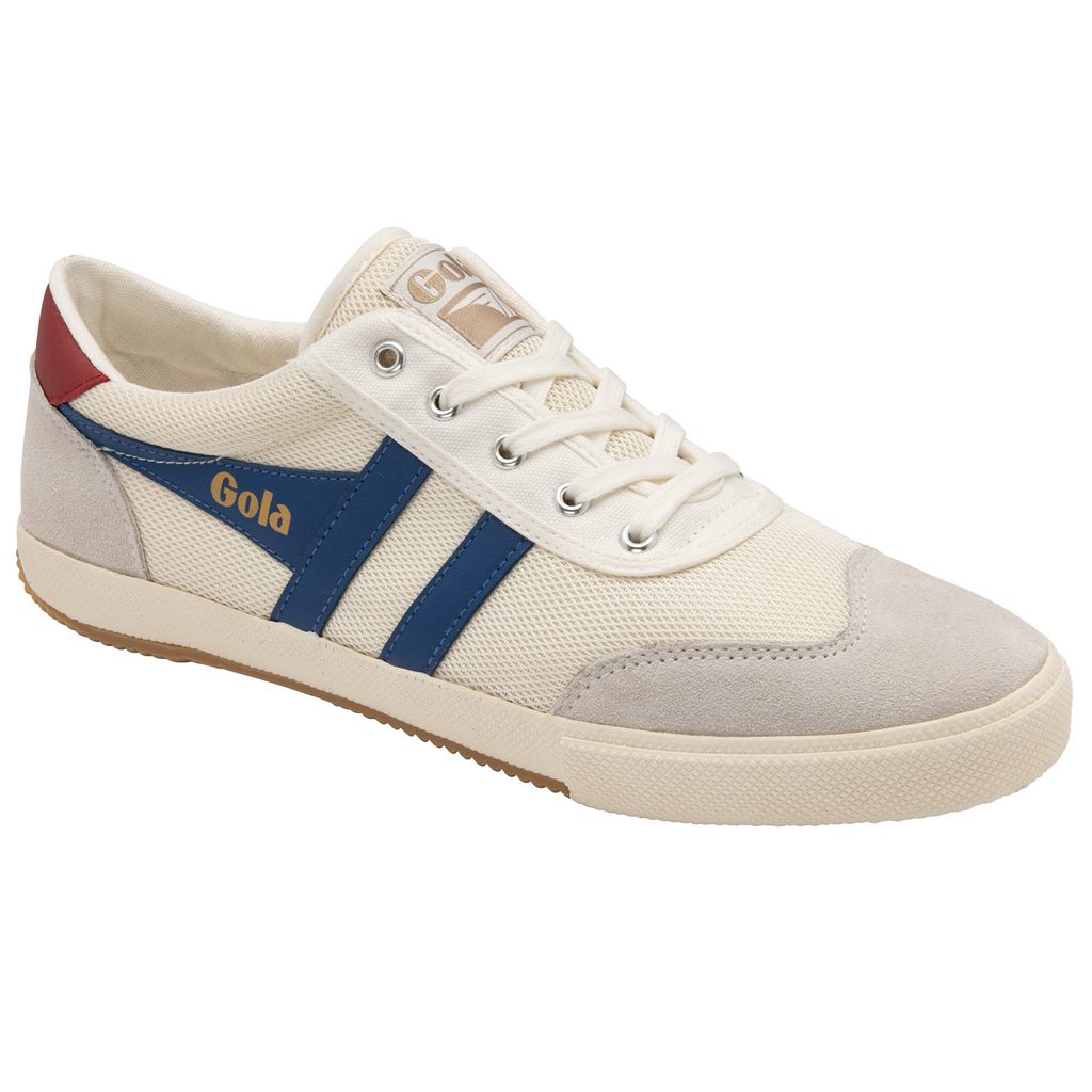 Gola Classics Badminton Mesh Plimsoll Sneakers Bílé Blankyt Tmavě Červené CZ | HSXK-32561