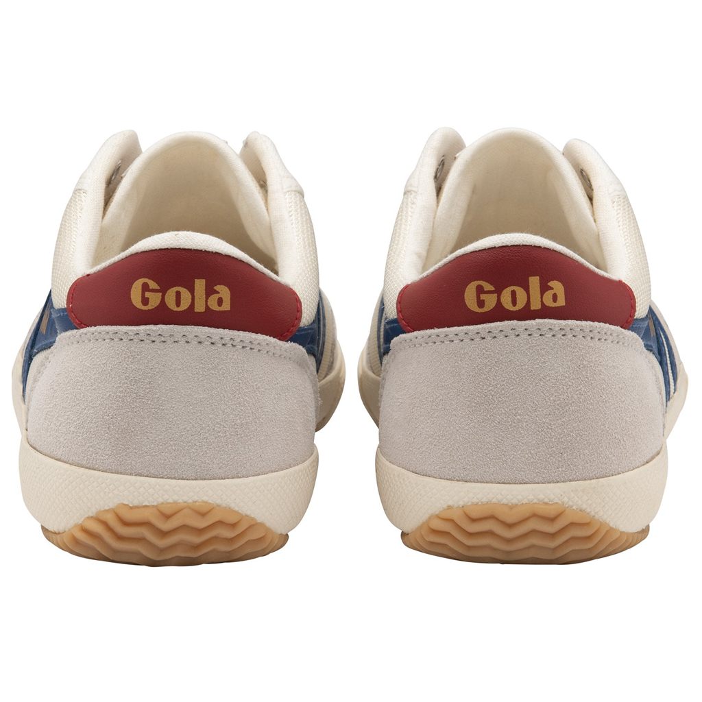 Gola Classics Badminton Mesh Plimsoll Sneakers Bílé Blankyt Tmavě Červené CZ | HSXK-32561