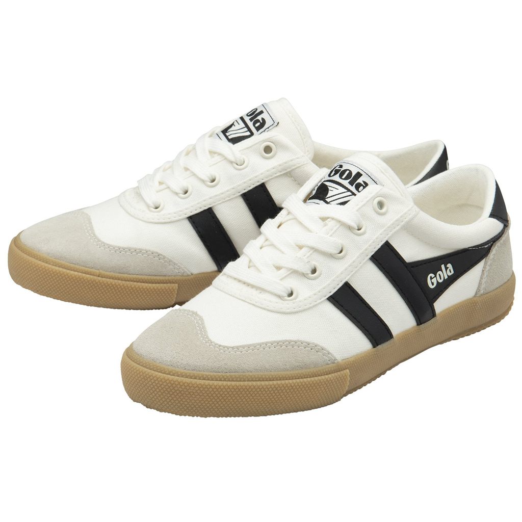 Gola Classics Badminton Plimsoll Sneakers Bílé Černé CZ | VBGA-26754