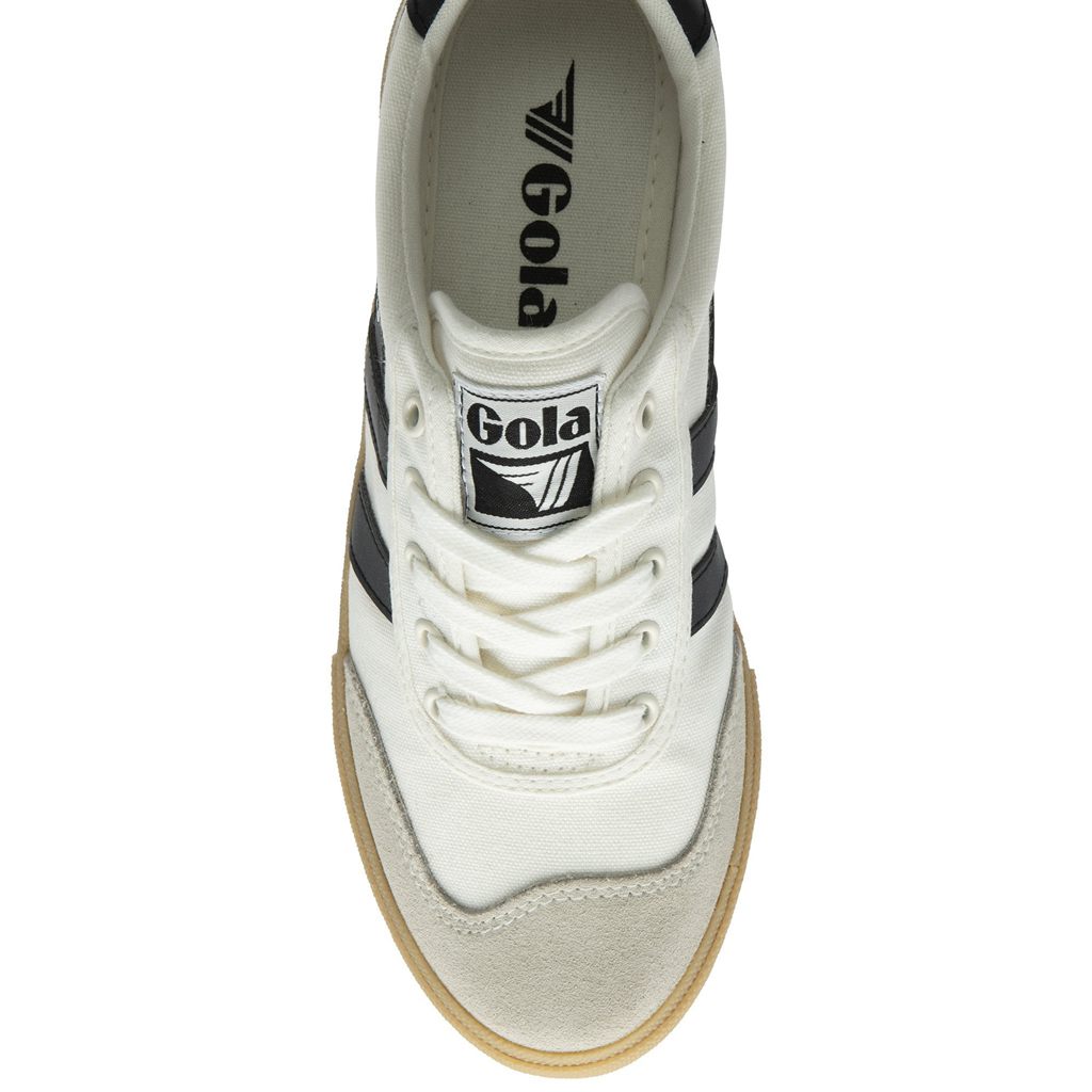 Gola Classics Badminton Plimsoll Sneakers Bílé Černé CZ | VBGA-26754