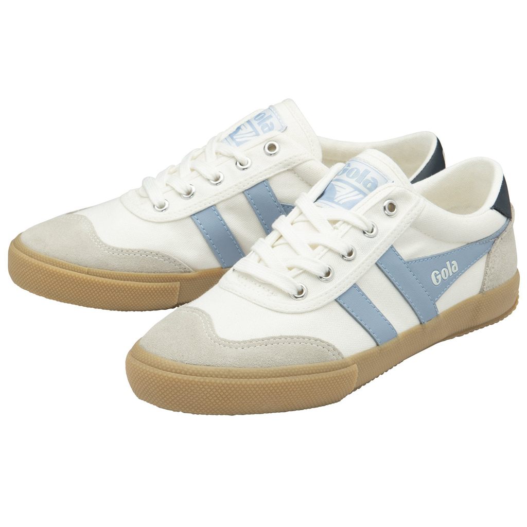 Gola Classics Badminton Plimsoll Sneakers Bílé Tmavě Blankyt CZ | EZJY-16590