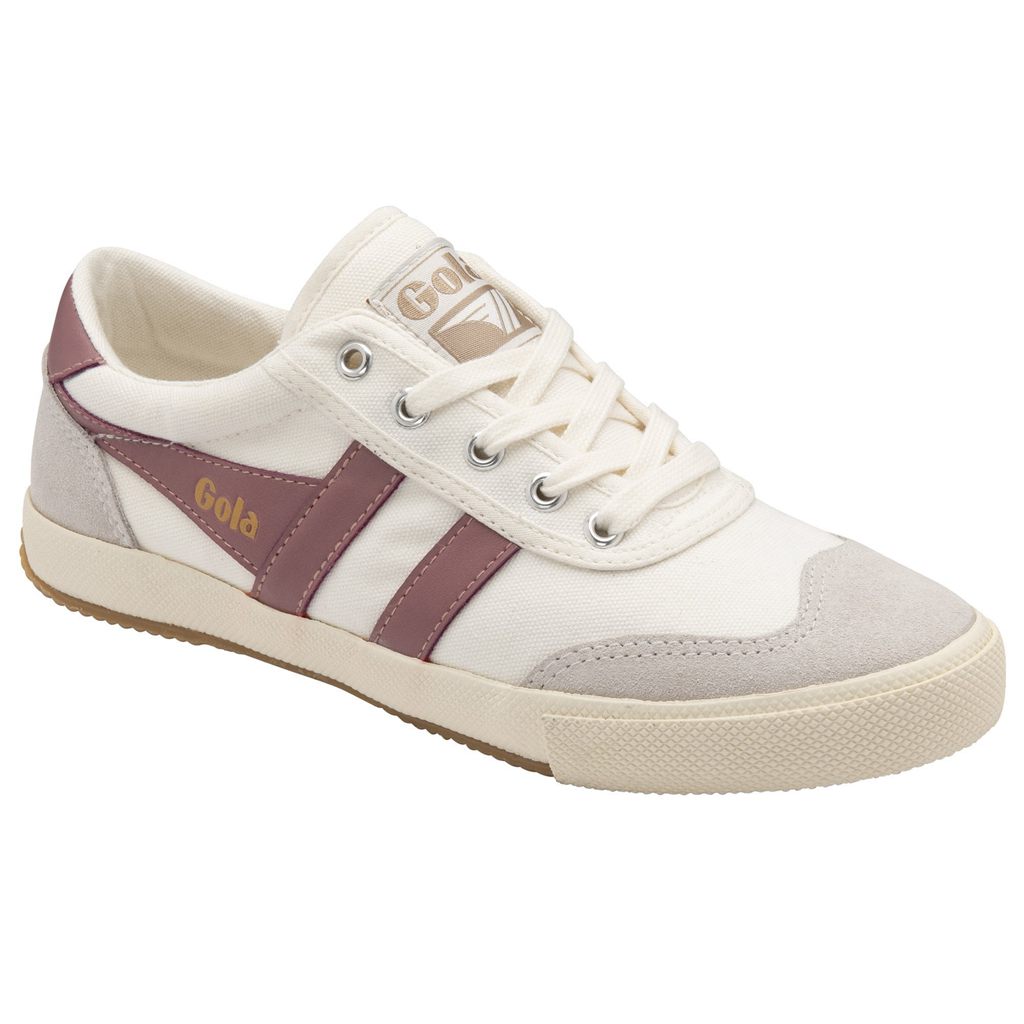 Gola Classics Badminton Plimsoll Sneakers Bílé Růžové CZ | KBJX-80523