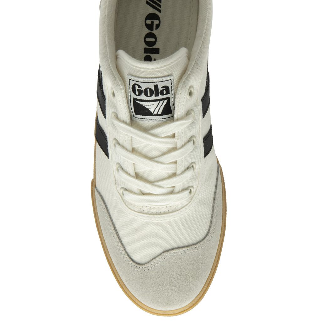 Gola Classics Badminton Plimsoll Sneakers Bílé Černé CZ | REBV-64201