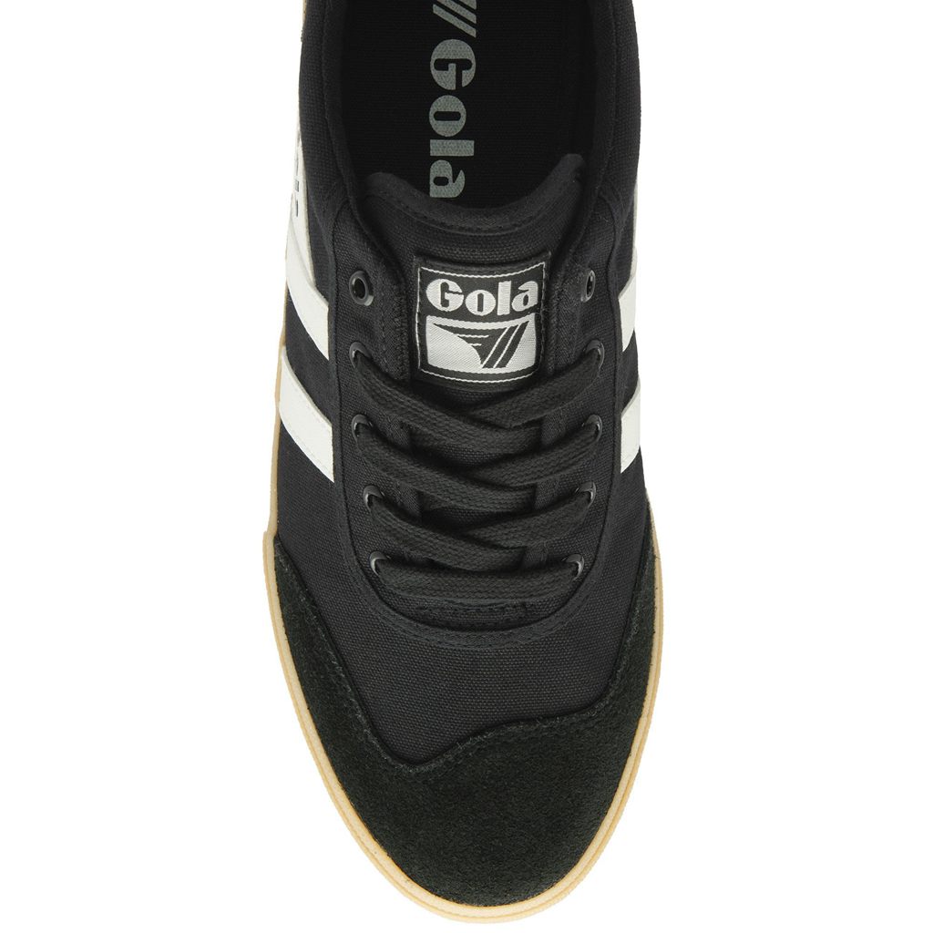 Gola Classics Badminton Plimsoll Sneakers Černé Bílé CZ | EMHX-21605