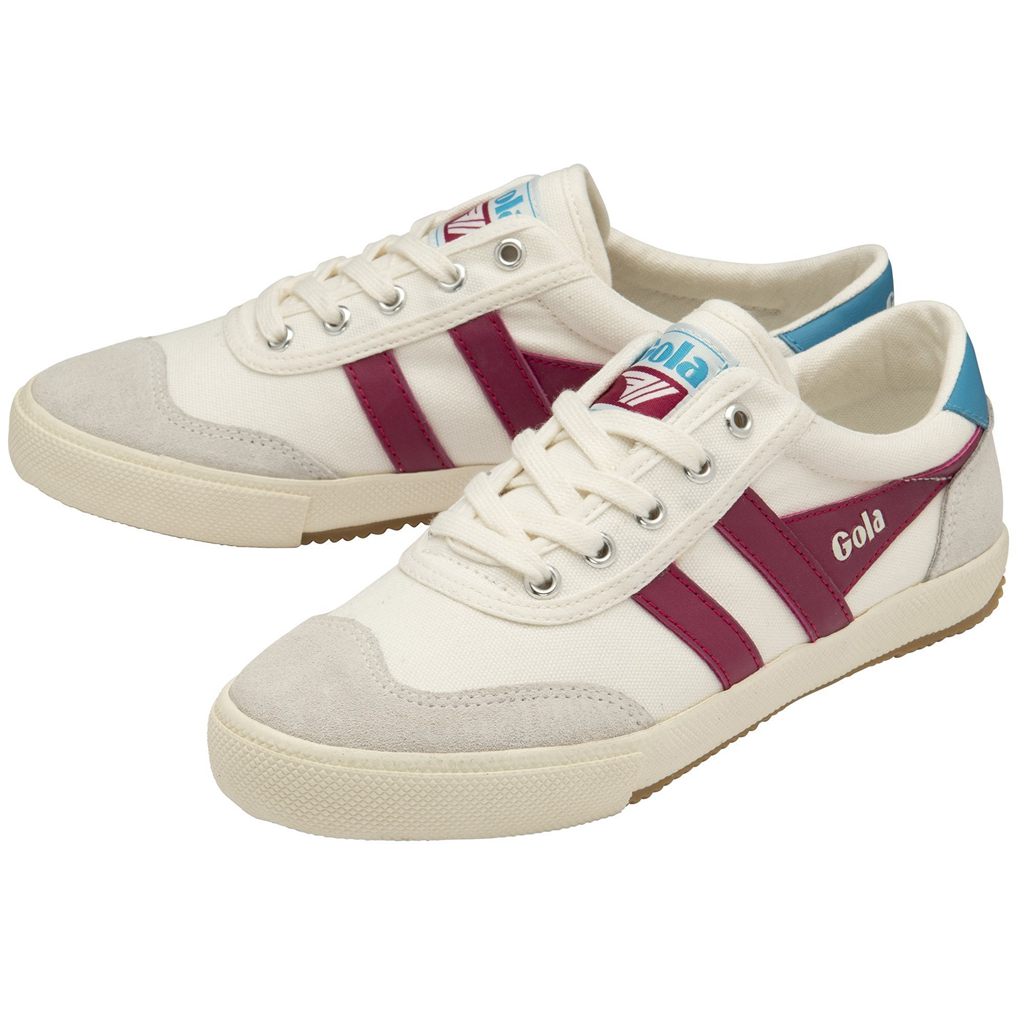 Gola Classics Badminton Sneakers Bílé Fuchsie CZ | FKZA-15829