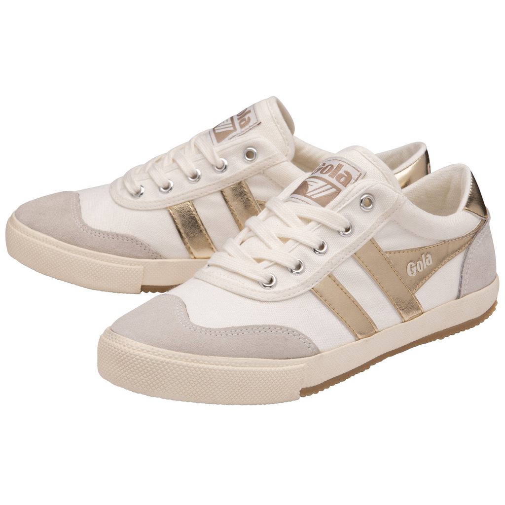 Gola Classics Badminton Sneakers Bílé Zlaté CZ | FSIU-32870