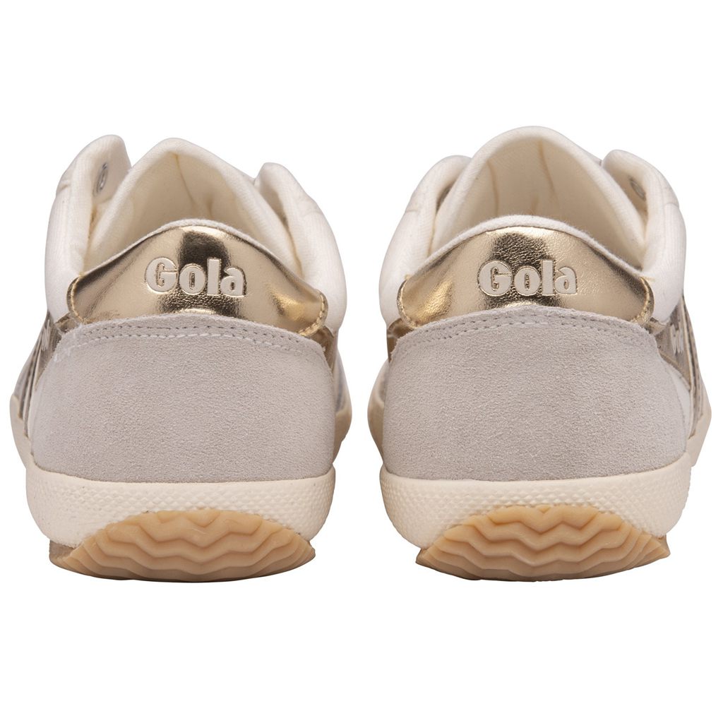 Gola Classics Badminton Sneakers Bílé Zlaté CZ | FSIU-32870