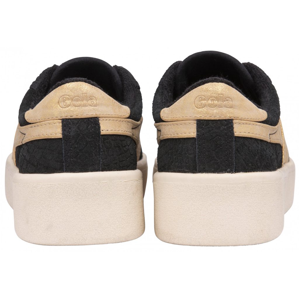 Gola Classics Baseline Mark Cox Mirror Shoes Černé Zlaté CZ | KCLH-35806