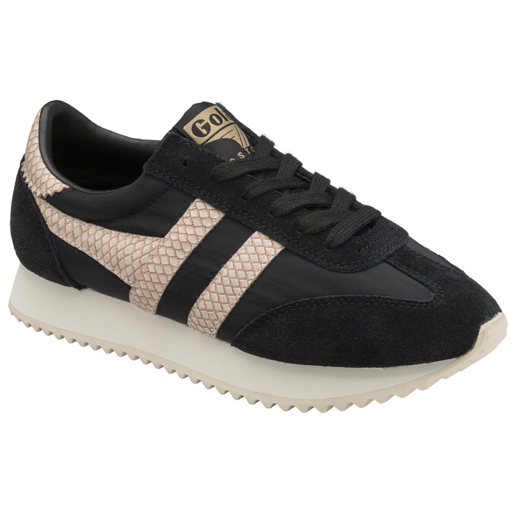Gola Classics Boston '78 Snake Sneakers Černé Růžové CZ | JLVU-26374
