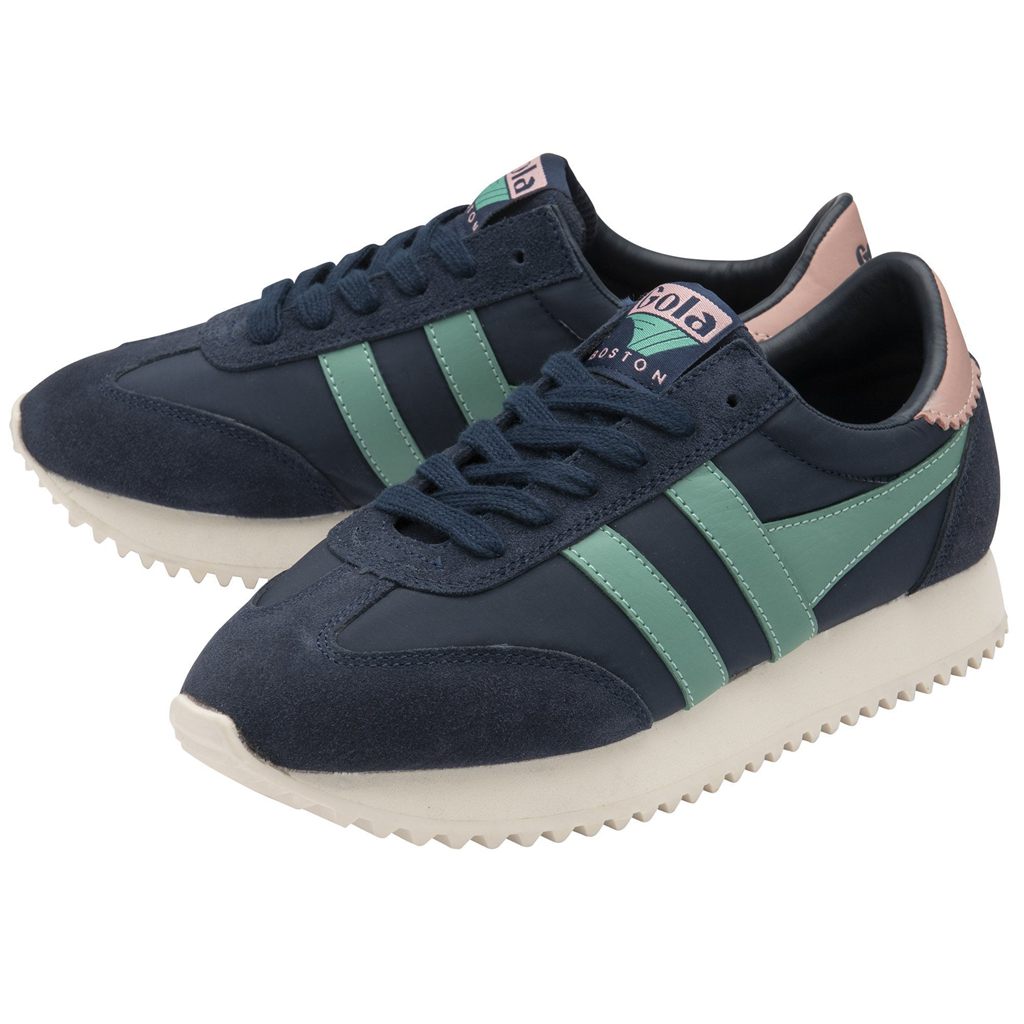 Gola Classics Boston '78 Sneakers Tmavě Blankyt Zelene Koralove Růžové CZ | HYSK-36108