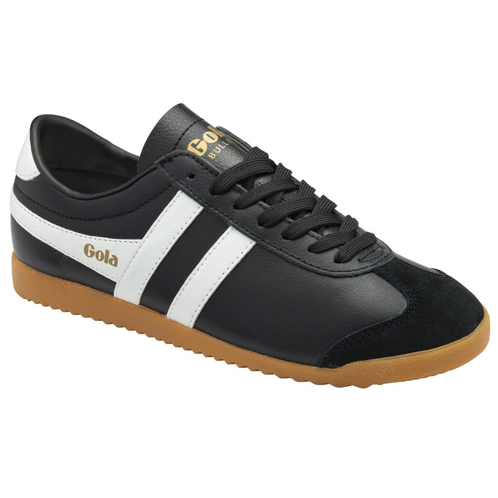 Gola Classics Bullet Leather Sneakers Černé Bílé CZ | FYCZ-83267