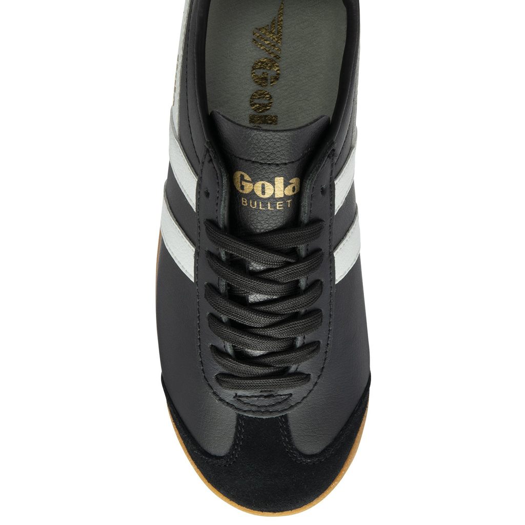 Gola Classics Bullet Leather Sneakers Černé Bílé CZ | FYCZ-83267