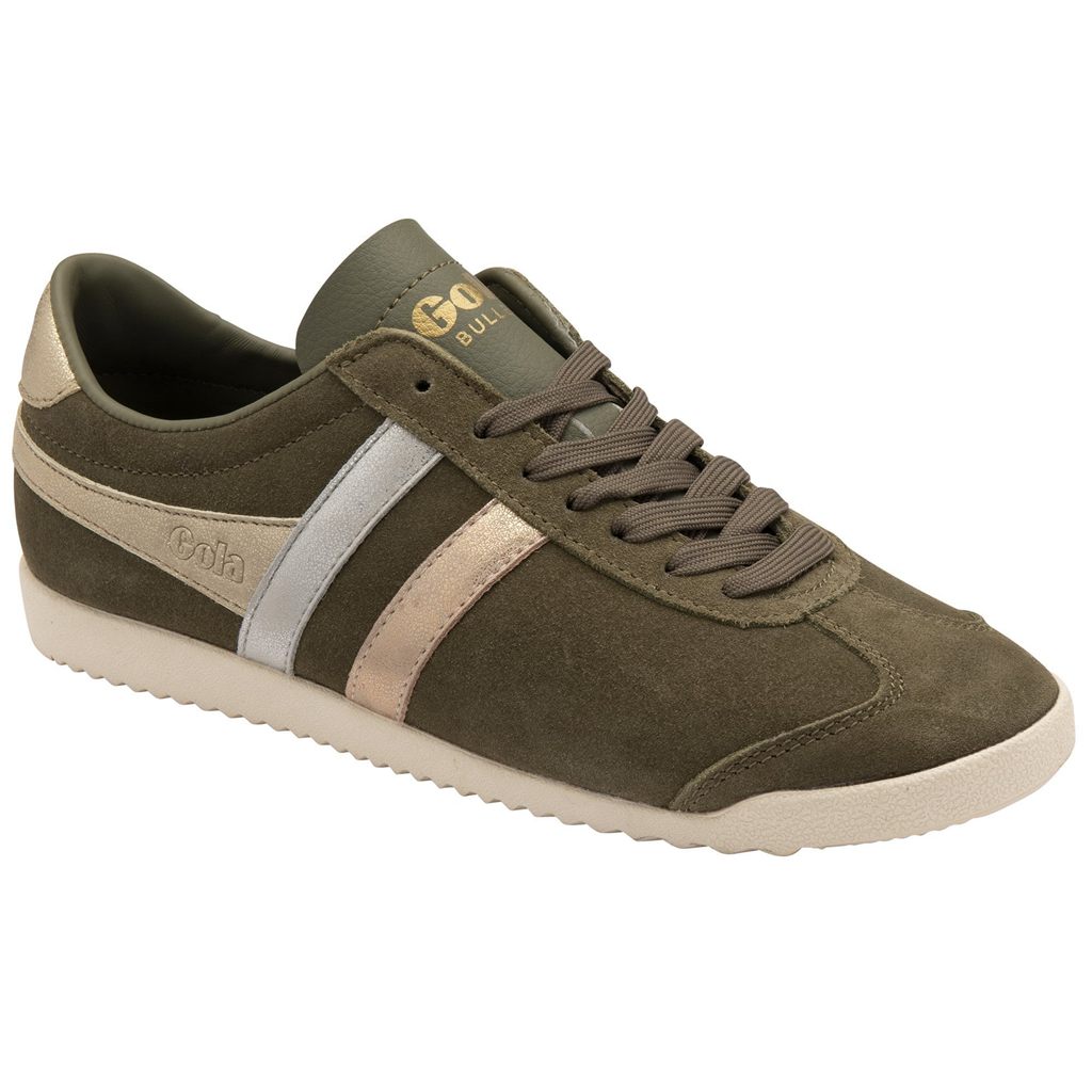 Gola Classics Bullet Mirror Trident Sneakers Hnědožlutý Stříbrné Zlaté CZ | YAGC-28951