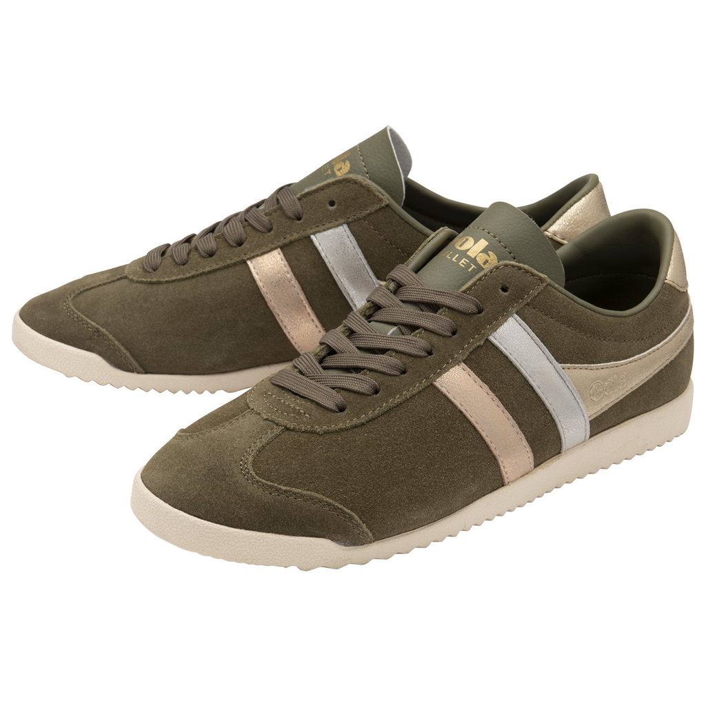 Gola Classics Bullet Mirror Trident Sneakers Hnědožlutý Stříbrné Zlaté CZ | YAGC-28951