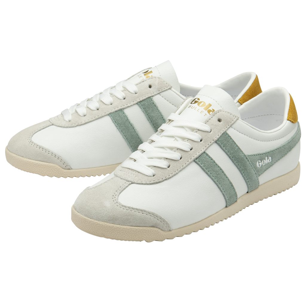 Gola Classics Bullet Pure Sneakers Bílé Zelene CZ | NPDV-94381