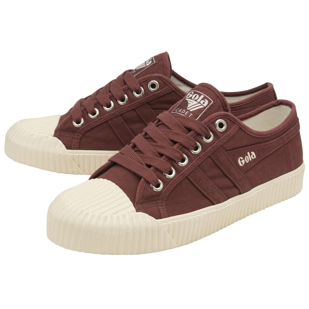 Gola Classics Cadet Plimsoll Shoes Vínové Bílé CZ | UVTM-21407