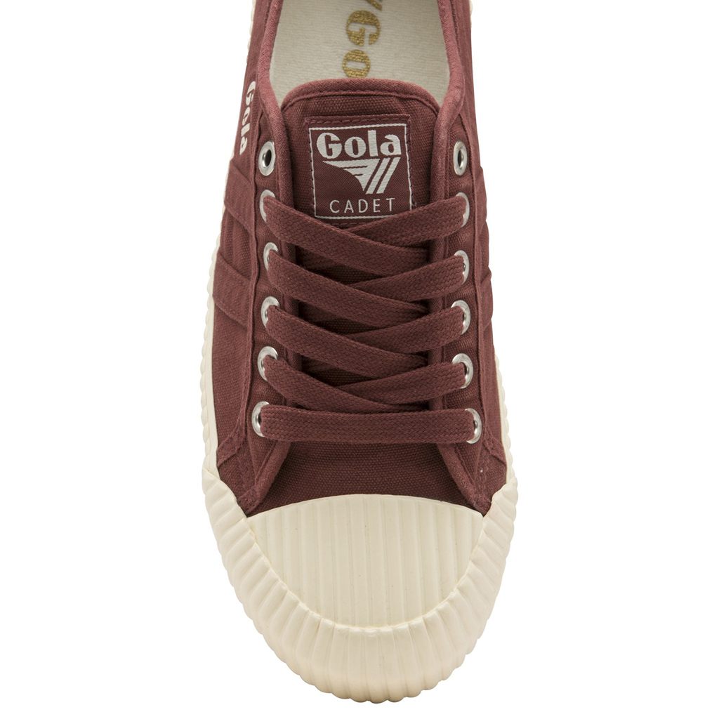 Gola Classics Cadet Plimsoll Shoes Vínové Bílé CZ | UVTM-21407