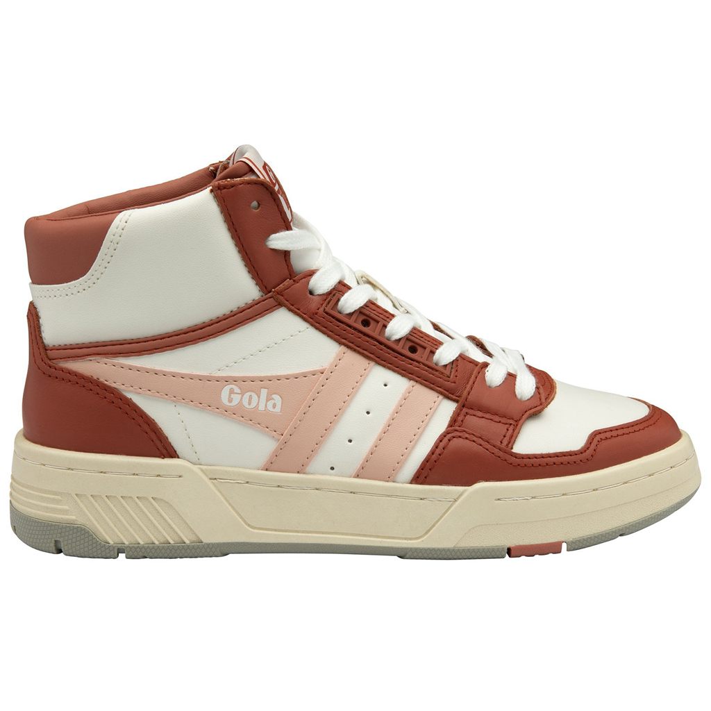 Gola Classics Challenge High Sneakers Bílé Oranžové Růžové CZ | KPLY-35672