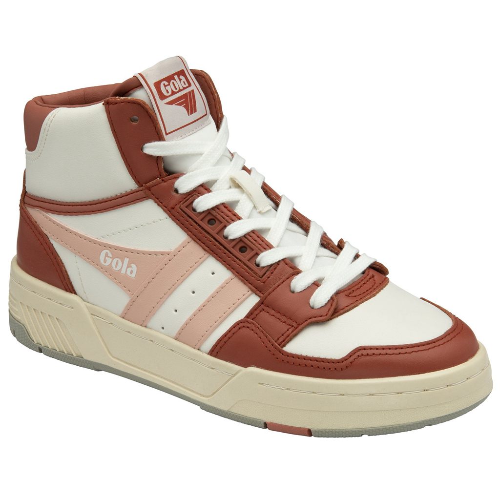 Gola Classics Challenge High Sneakers Bílé Oranžové Růžové CZ | KPLY-35672