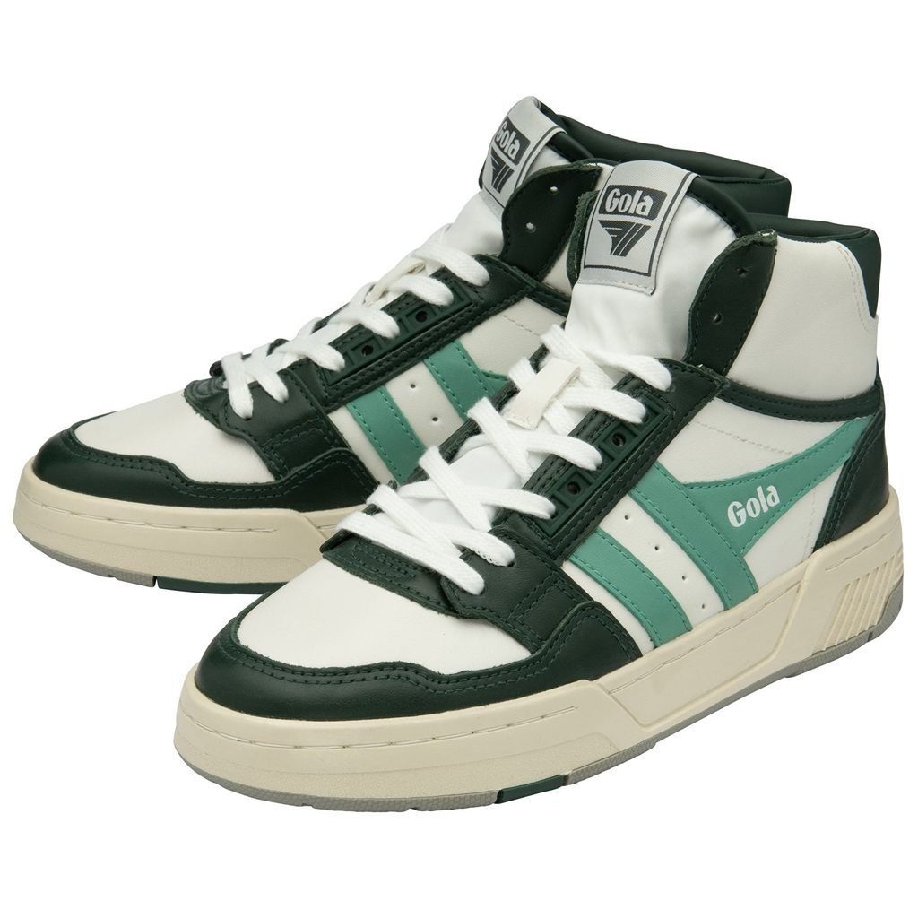 Gola Classics Challenge High Sneakers Bílé Zelene CZ | SMOD-62178