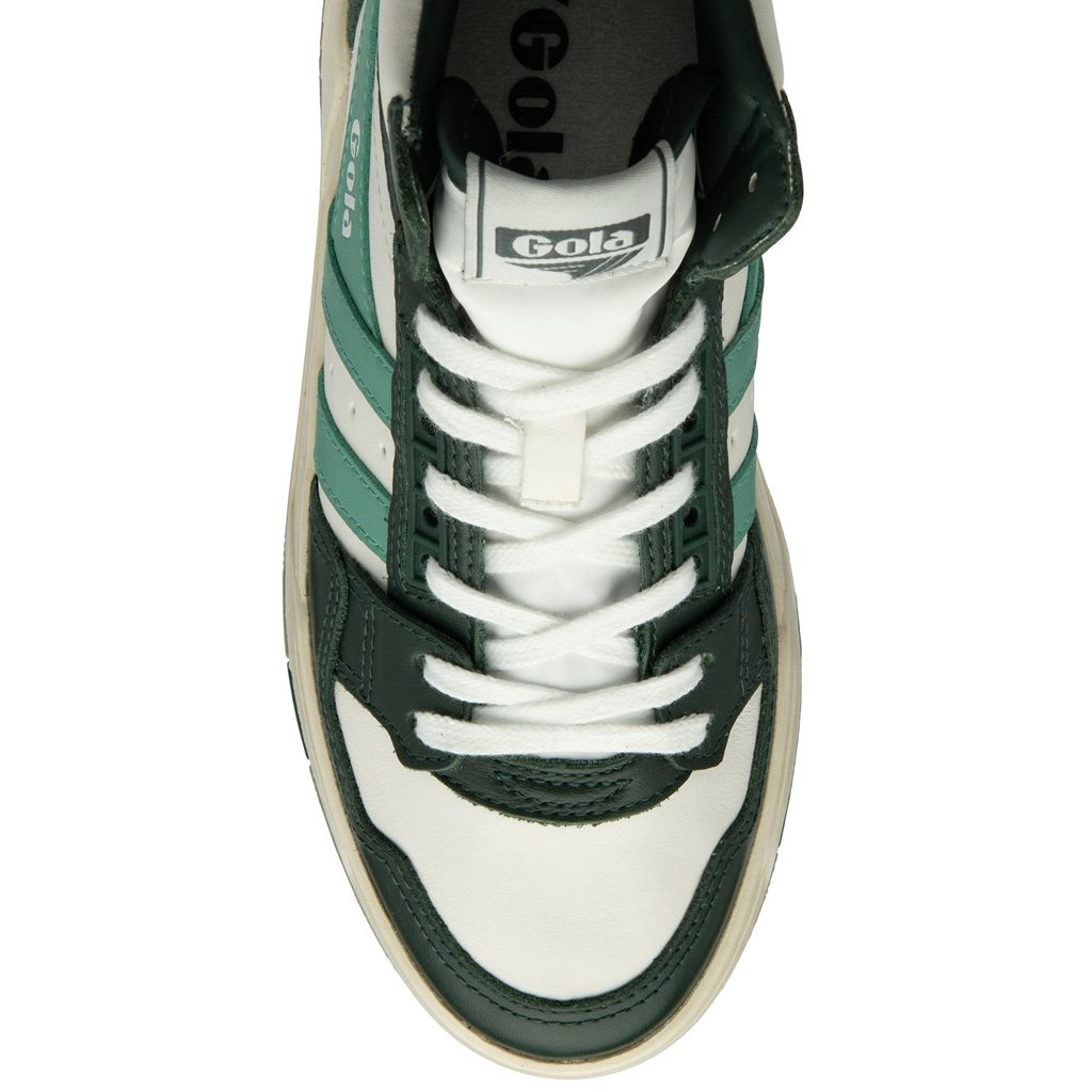 Gola Classics Challenge High Sneakers Bílé Zelene CZ | SMOD-62178