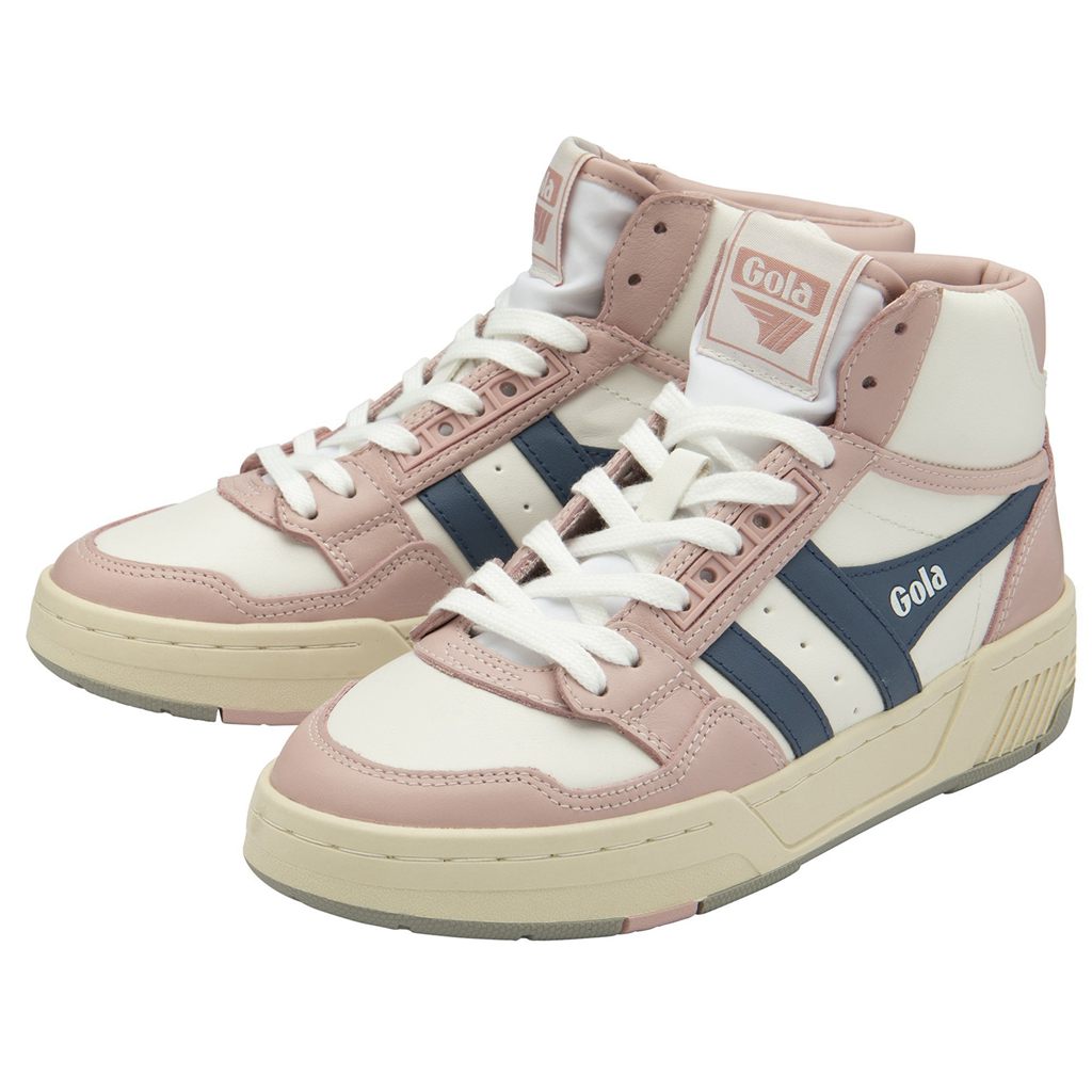 Gola Classics Challenge High Sneakers Bílé Růžové CZ | ZPNO-73805