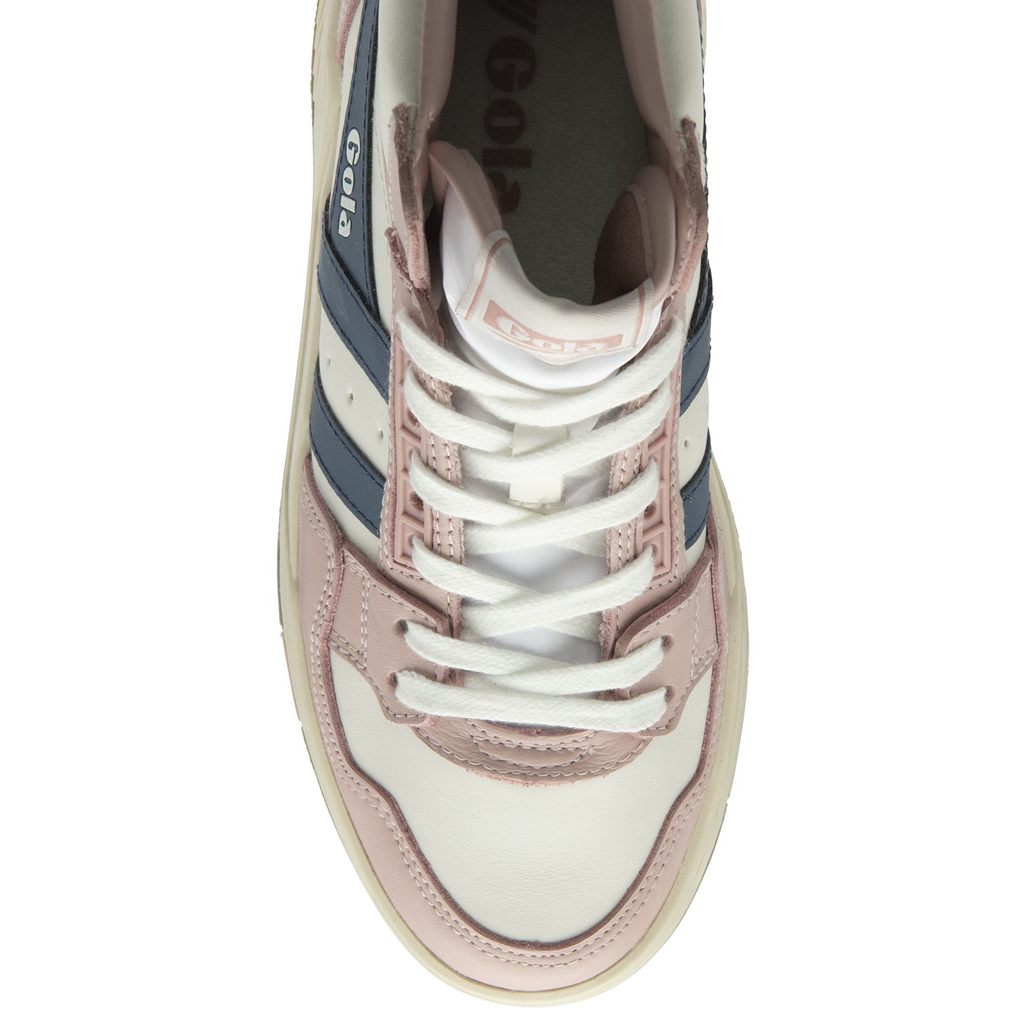 Gola Classics Challenge High Sneakers Bílé Růžové CZ | ZPNO-73805