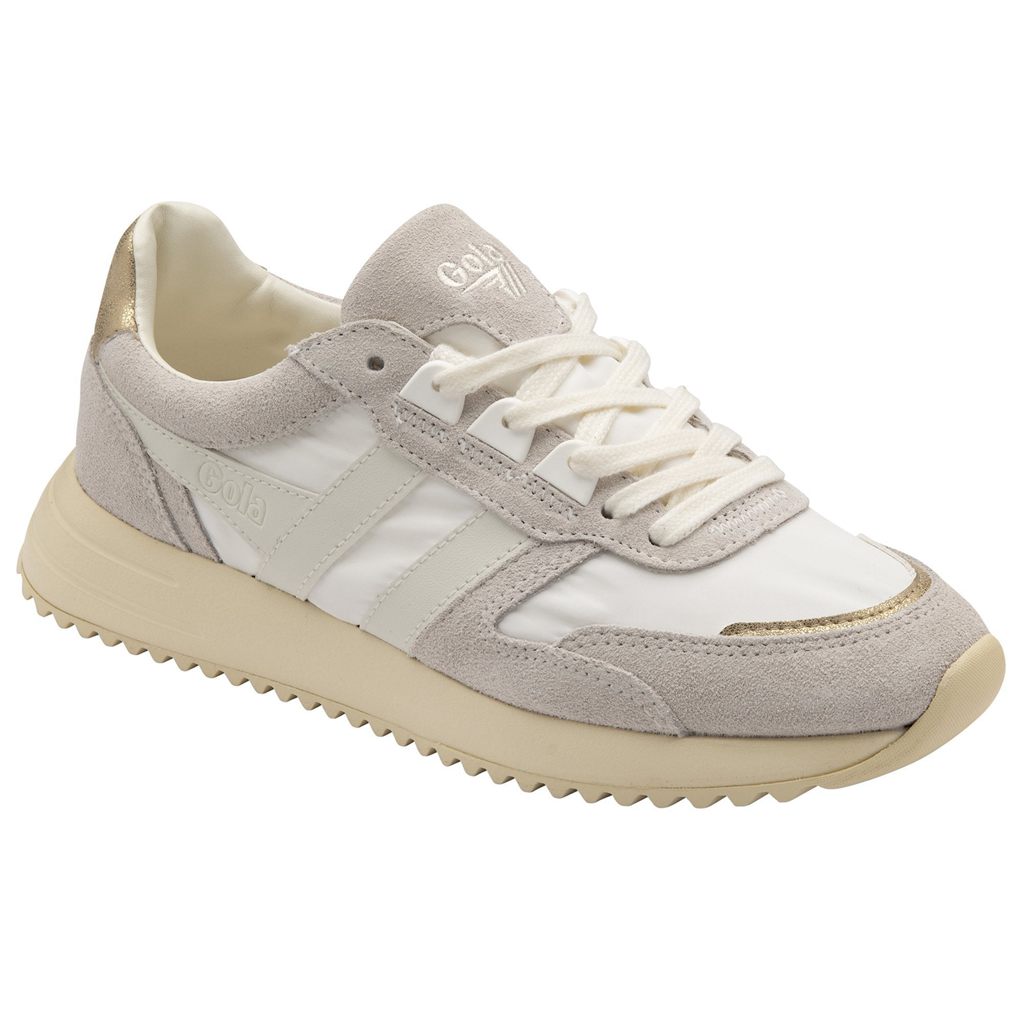 Gola Classics Chicago Glimmer Sneakers Bílé Zlaté CZ | EZTQ-80172