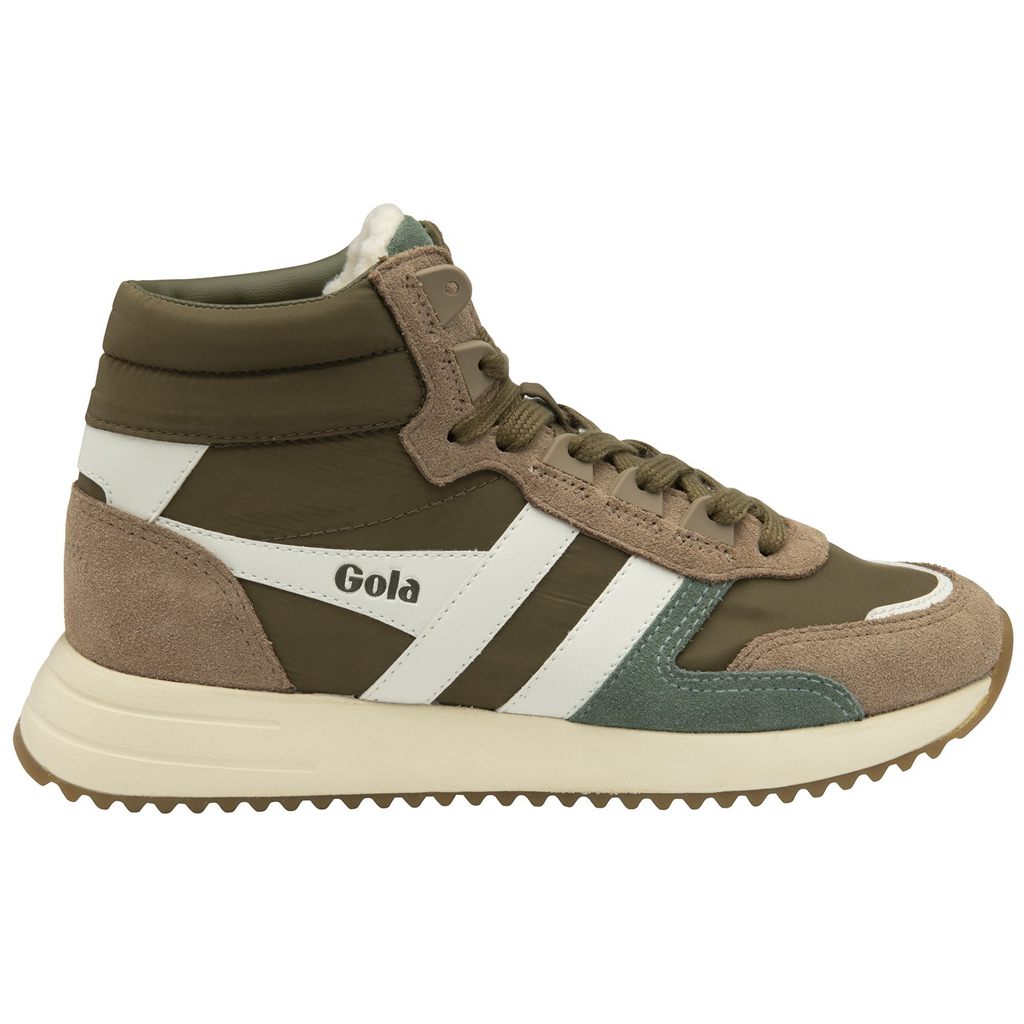 Gola Classics Chicago High Sneakers Hnědožlutý Bílé CZ | GBXJ-67819