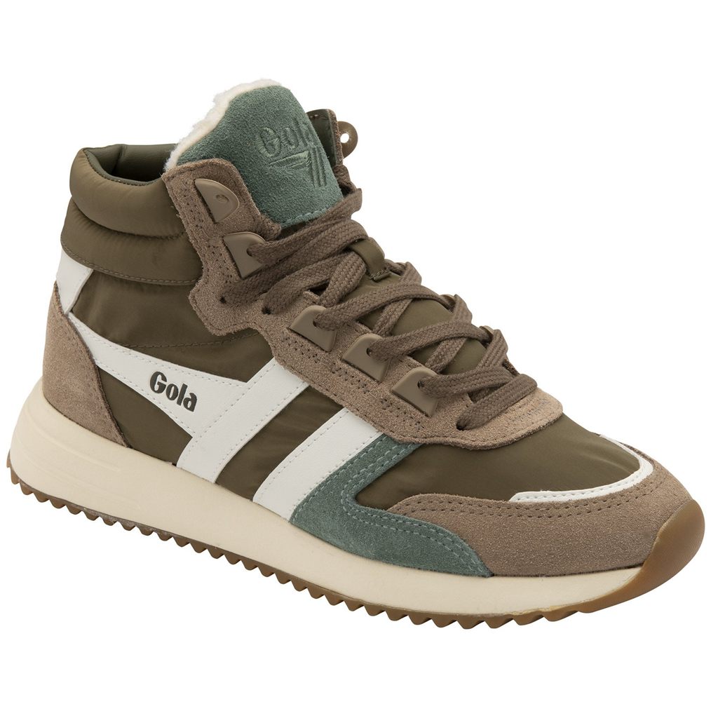 Gola Classics Chicago High Sneakers Hnědožlutý Bílé CZ | GBXJ-67819