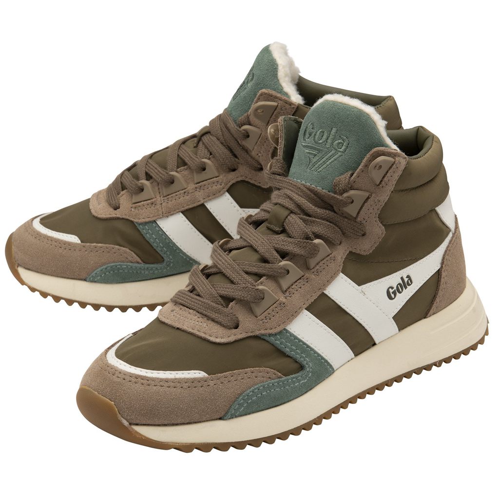 Gola Classics Chicago High Sneakers Hnědožlutý Bílé CZ | GBXJ-67819