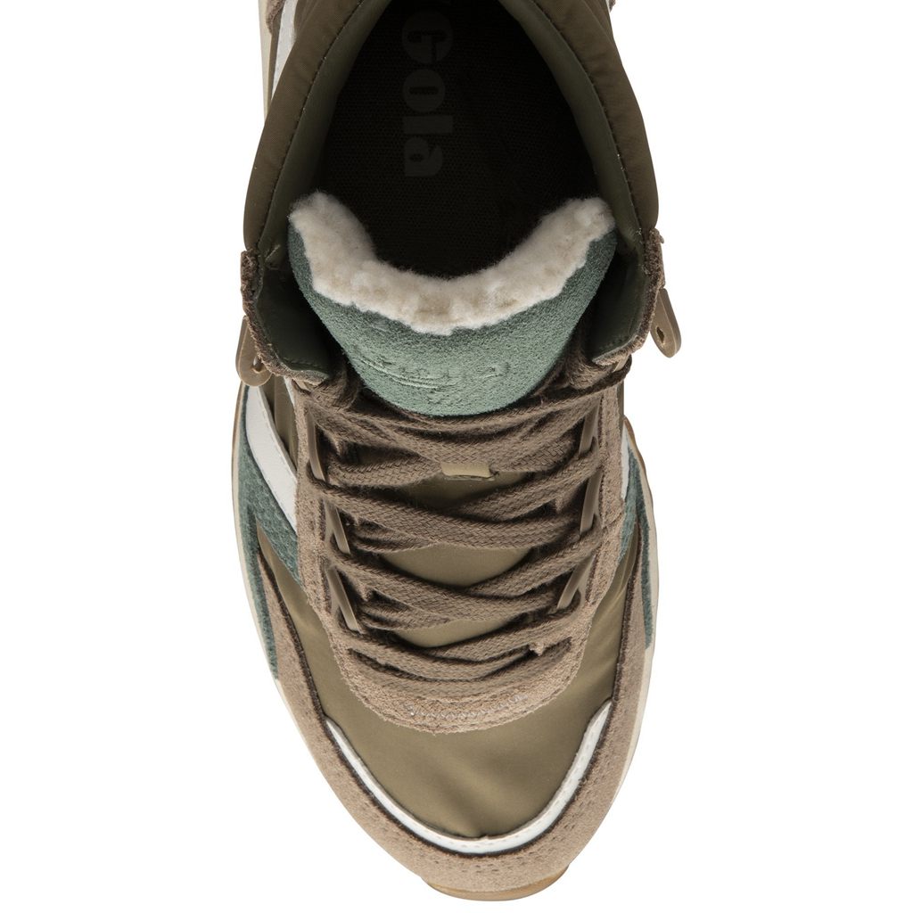 Gola Classics Chicago High Sneakers Hnědožlutý Bílé CZ | GBXJ-67819