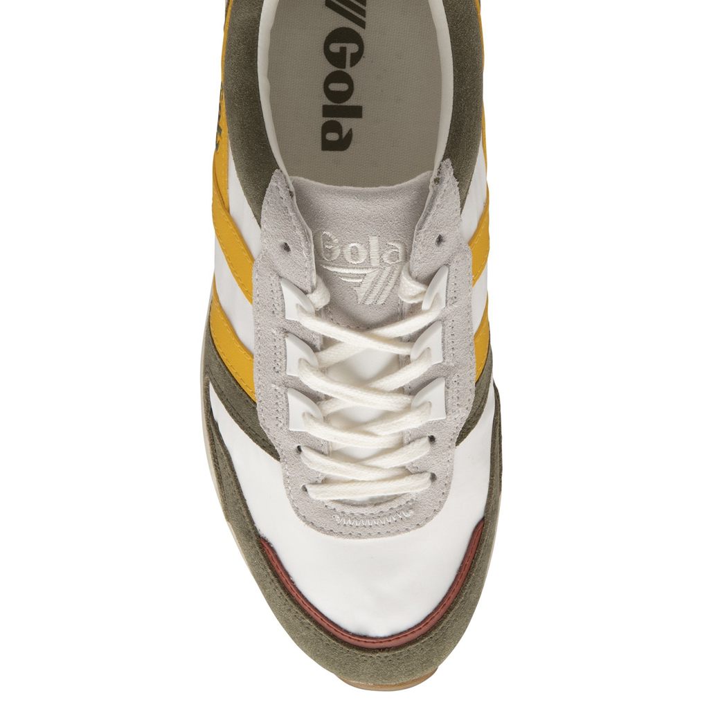 Gola Classics Chicago Sneakers Bílé Hnědožlutý CZ | SRAY-95380