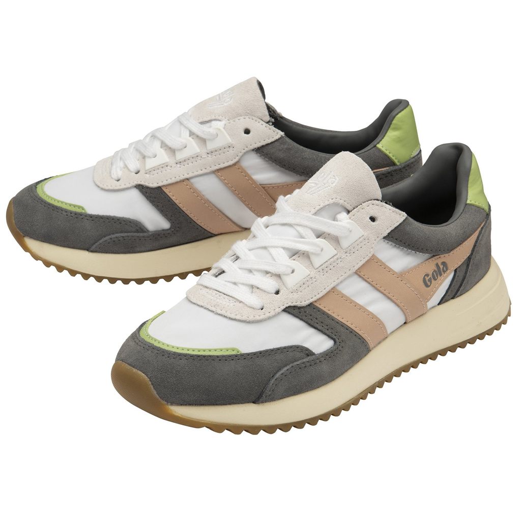Gola Classics Chicago Sneakers Bílé Růžové Zelene CZ | YURE-39807