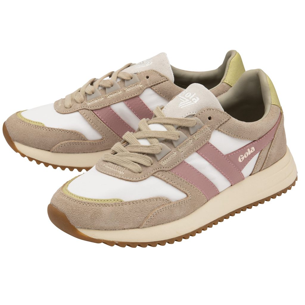 Gola Classics Chicago Sneakers Bílé Šedé Růžové CZ | BGHR-68374