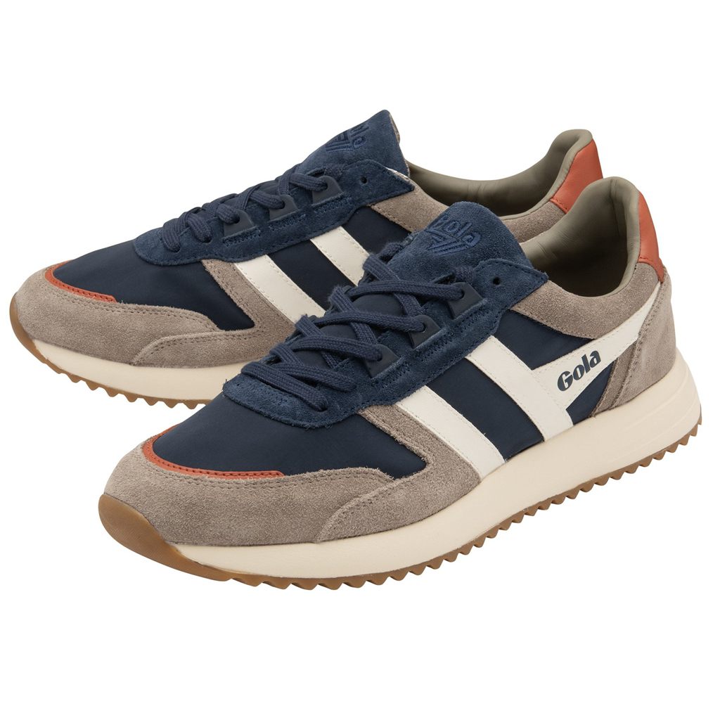 Gola Classics Chicago Sneakers Tmavě Blankyt Bílé CZ | ZATP-93527