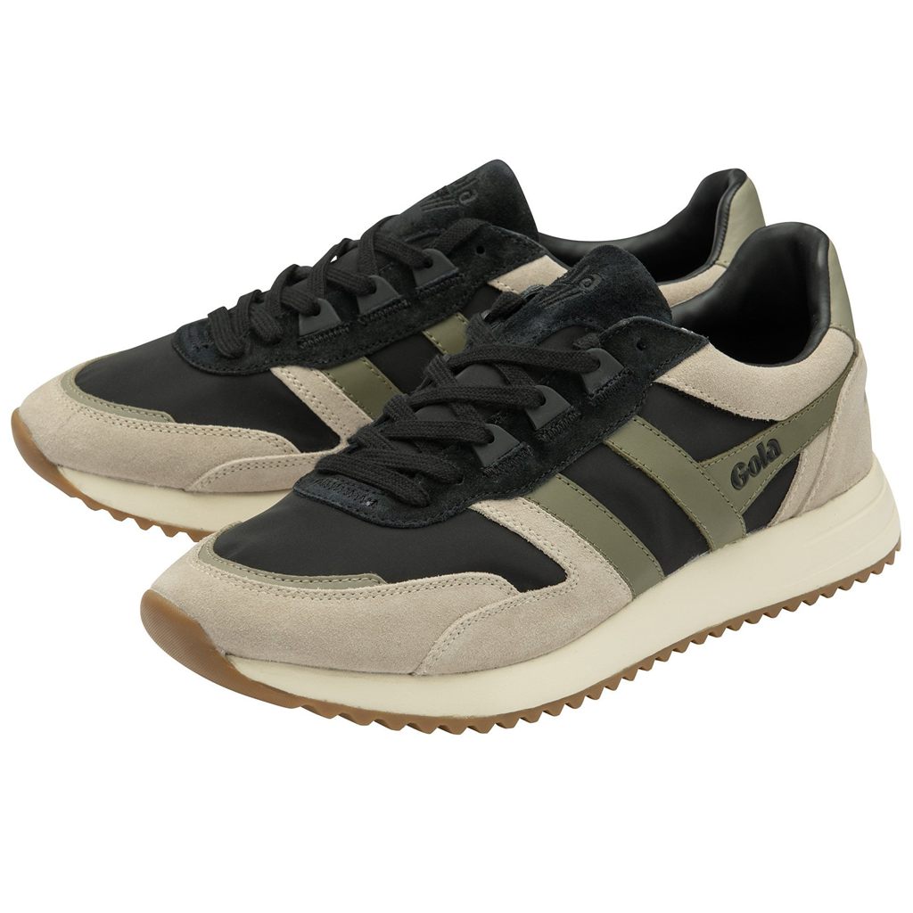 Gola Classics Chicago Sneakers Černé Šedé Hnědožlutý CZ | UZIR-92603