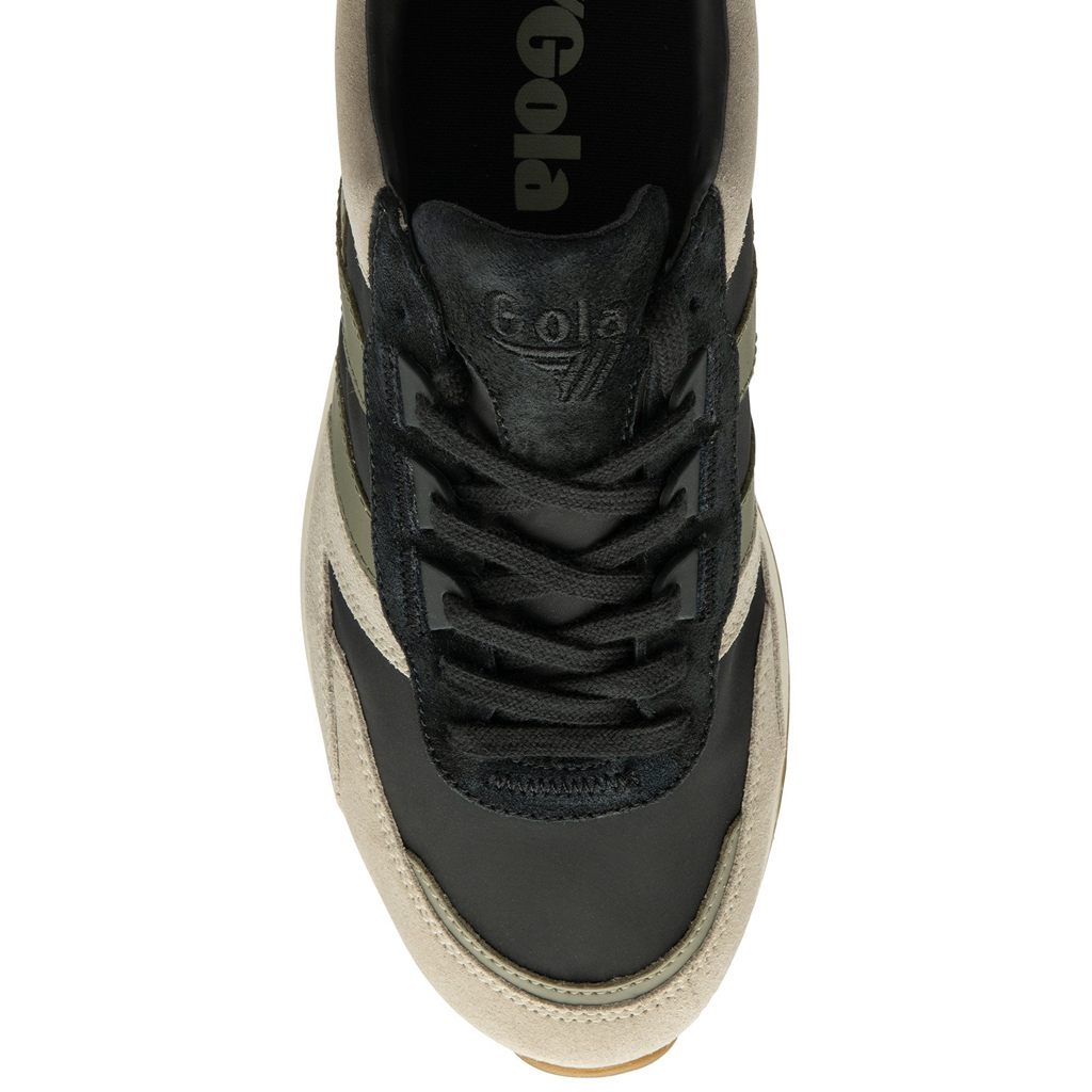 Gola Classics Chicago Sneakers Černé Šedé Hnědožlutý CZ | UZIR-92603