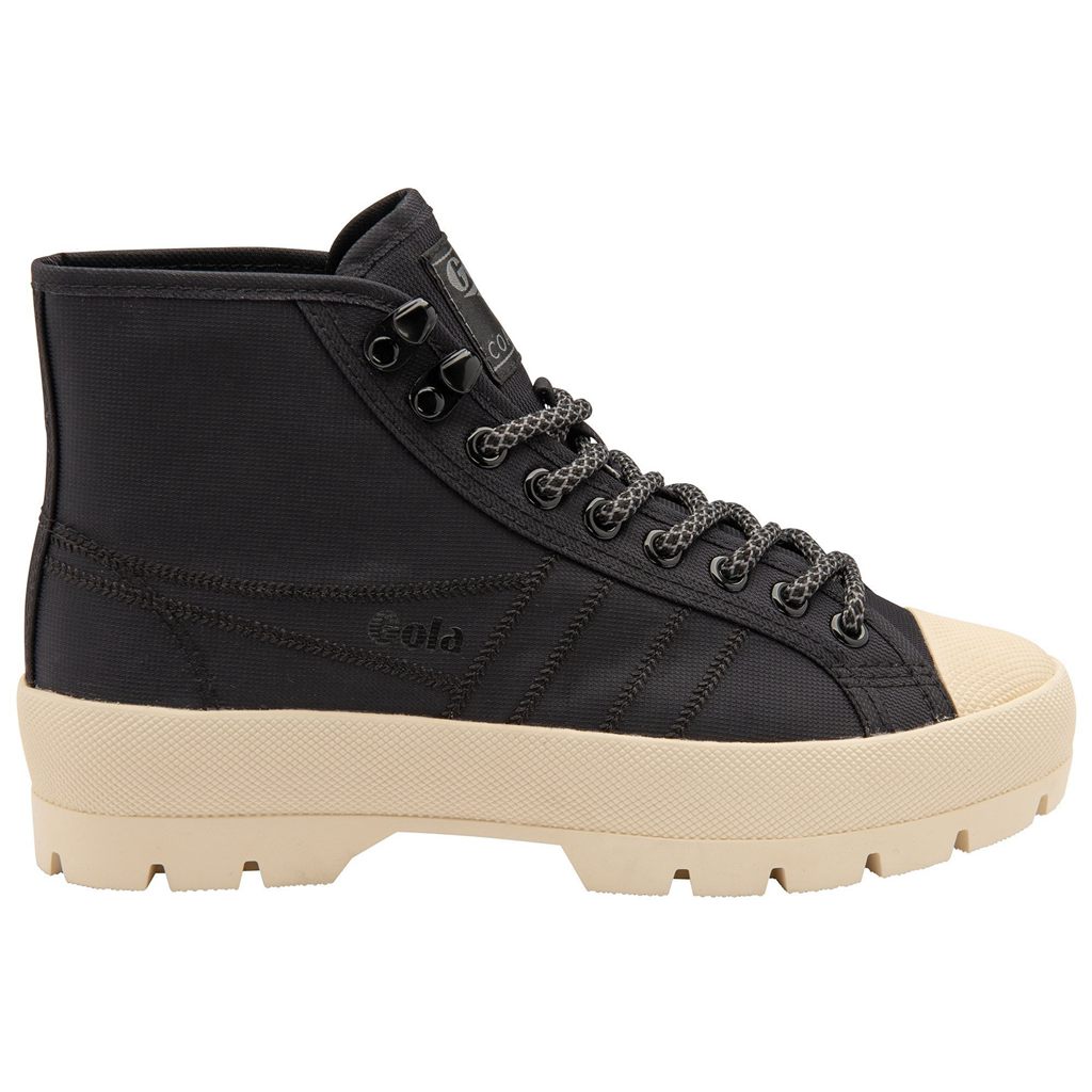 Gola Classics Coaster Peak High Hiker Sneakers Černé Bílé CZ | BSXE-12473