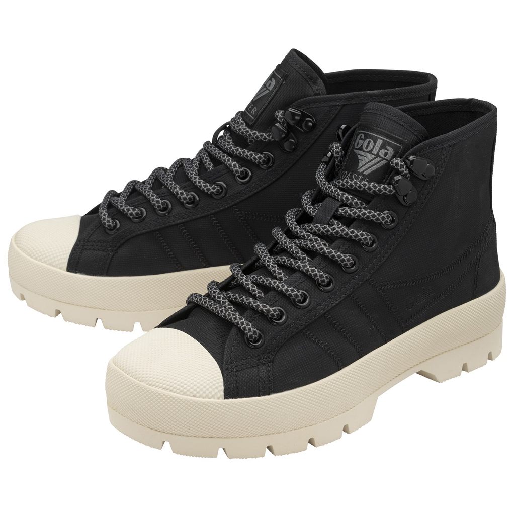 Gola Classics Coaster Peak High Hiker Sneakers Černé Bílé CZ | BSXE-12473