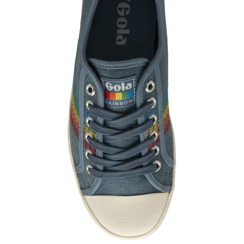 Gola Classics Coaster Rainbow Stitch Shoes Denim Multi CZ | IDYV-01378