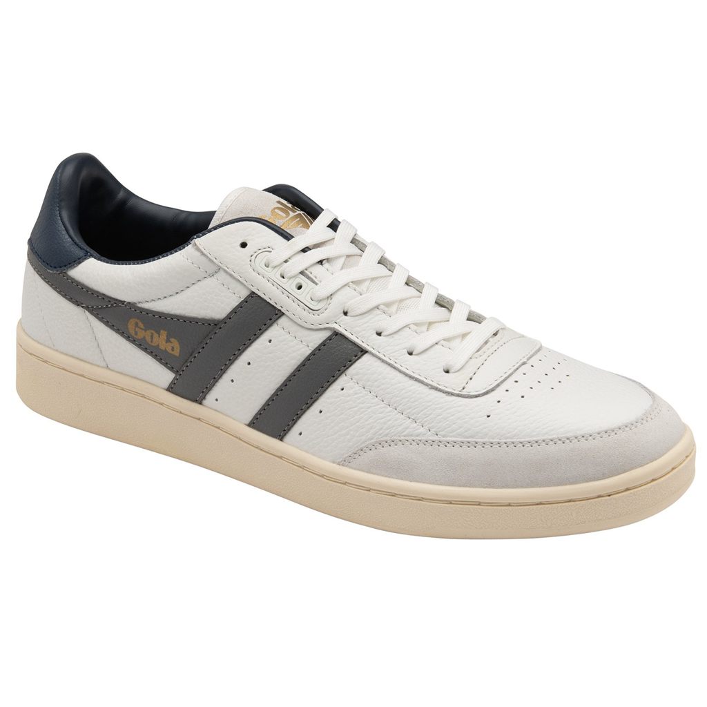 Gola Classics Contact Leather Sneakers Bílé Tmavě Blankyt CZ | INQM-71043
