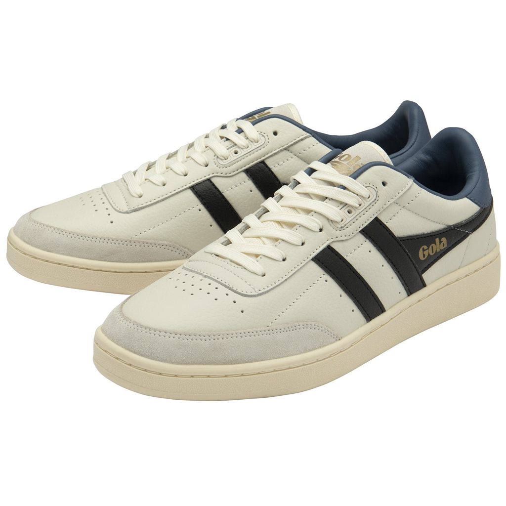 Gola Classics Contact Leather Sneakers Bílé Černé CZ | NJFT-80471