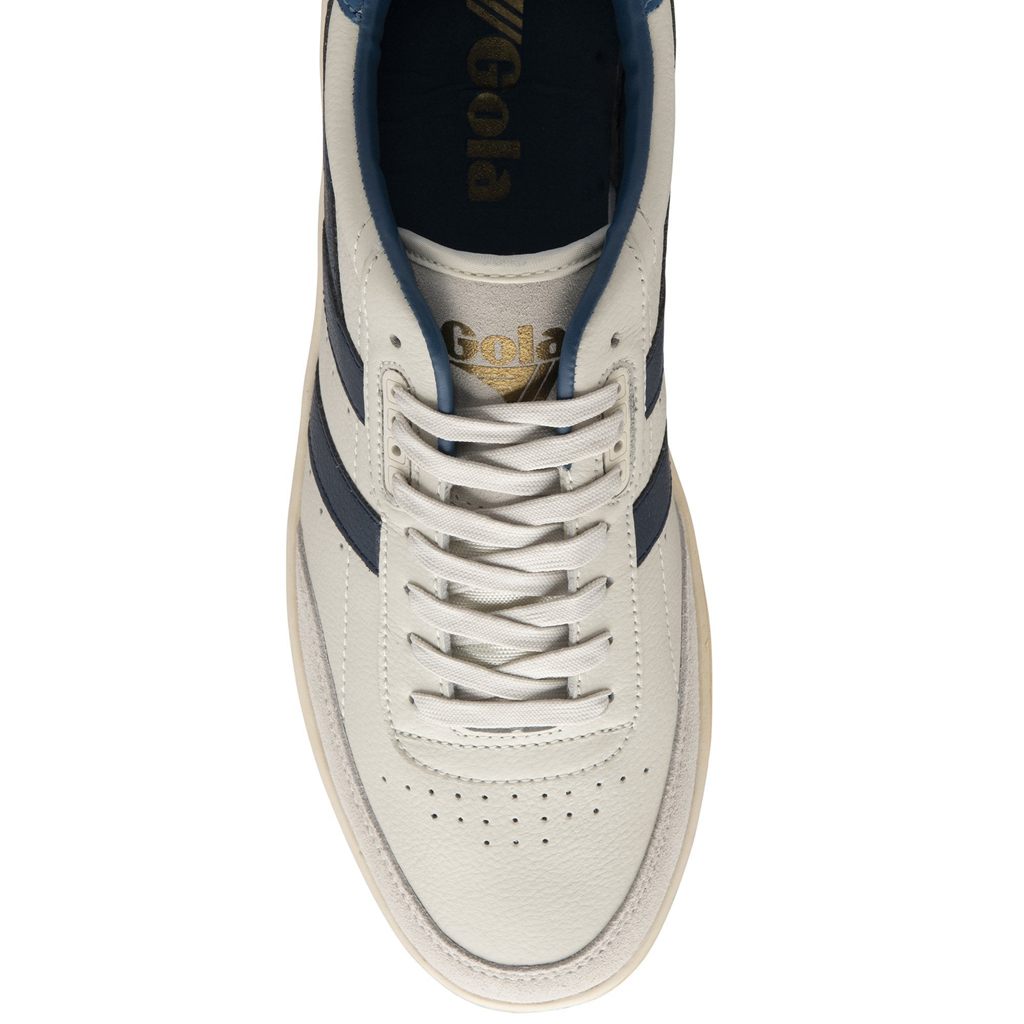 Gola Classics Contact Leather Sneakers Bílé Tmavě Blankyt Blankyt CZ | OZMJ-68490