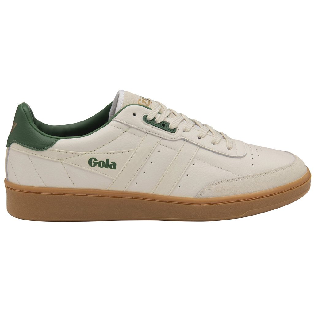 Gola Classics Contact Leather Sneakers Bílé Zelene CZ | IASW-46203