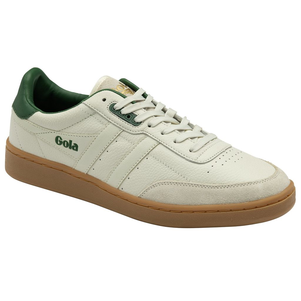 Gola Classics Contact Leather Sneakers Bílé Zelene CZ | IASW-46203