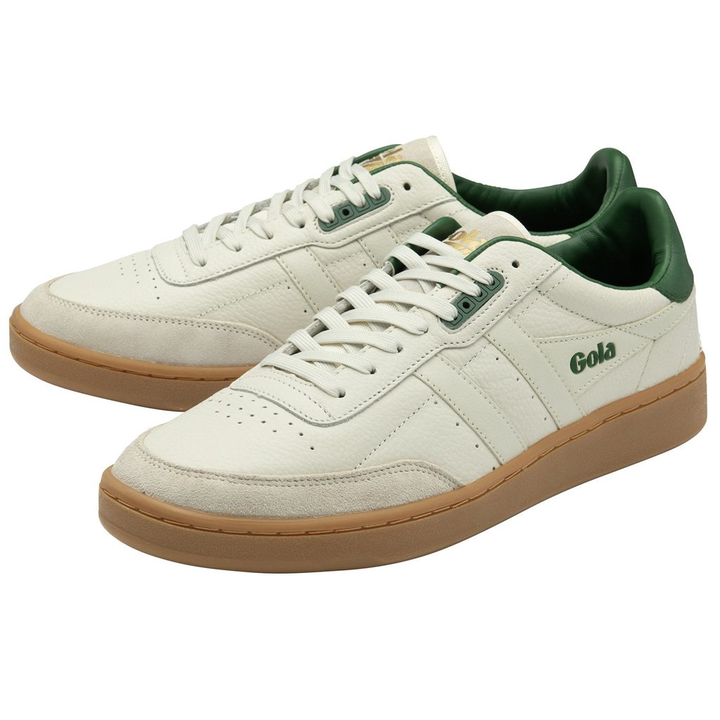 Gola Classics Contact Leather Sneakers Bílé Zelene CZ | IASW-46203